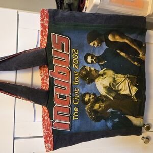 Tour 2002 Graphic Tote Bag - Black and Blue